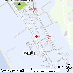 山口県山陽小野田市本山町47周辺の地図