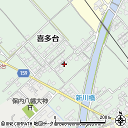 愛媛県西条市喜多台394周辺の地図