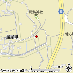 愛媛県西条市船屋甲97周辺の地図