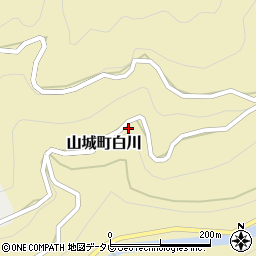 徳島県三好市山城町白川576周辺の地図