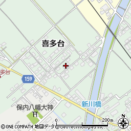 愛媛県西条市喜多台395周辺の地図
