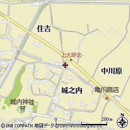 徳島県阿南市上大野町中川原周辺の地図