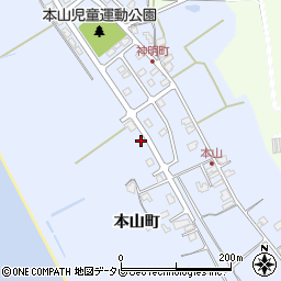 山口県山陽小野田市本山町46周辺の地図