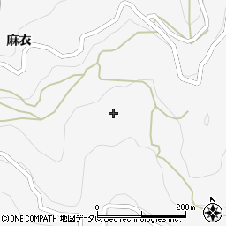 徳島県美馬市木屋平周辺の地図