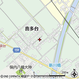 愛媛県西条市喜多台396周辺の地図