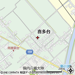 愛媛県西条市喜多台400周辺の地図