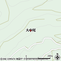 徳島県神山町（名西郡）上分（大中尾）周辺の地図
