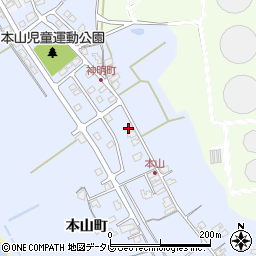 山口県山陽小野田市本山町60周辺の地図