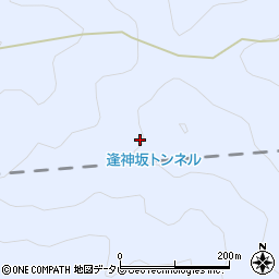 逢神坂トンネル周辺の地図