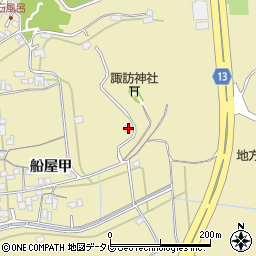 愛媛県西条市船屋甲82周辺の地図