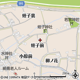 徳島県阿南市柳島町蛭子前周辺の地図
