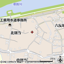 徳島県阿南市柳島町（北別当）周辺の地図