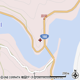 奈良県吉野郡十津川村平谷737周辺の地図