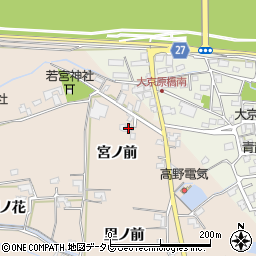 徳島県阿南市柳島町宮ノ前周辺の地図