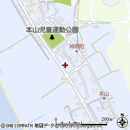 山口県山陽小野田市本山町185-19周辺の地図