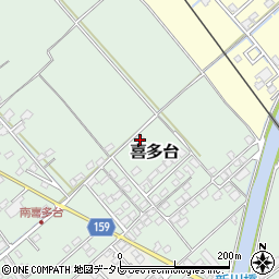 愛媛県西条市喜多台402周辺の地図