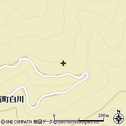 徳島県三好市山城町白川262周辺の地図