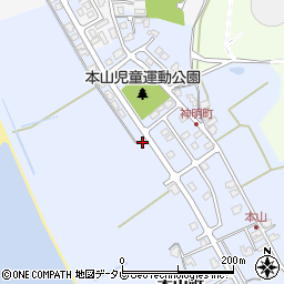 山口県山陽小野田市本山町185-23周辺の地図