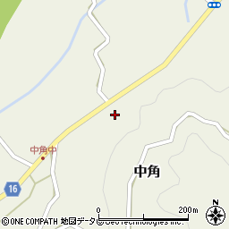 徳島県勝浦郡勝浦町中角前山周辺の地図