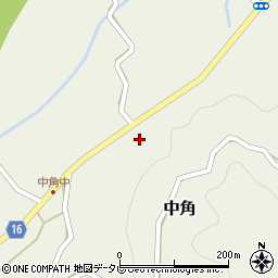 徳島県勝浦町（勝浦郡）中角（前山）周辺の地図
