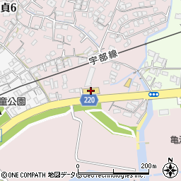 日産プリンス山口宇部空港店周辺の地図