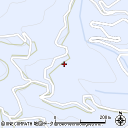 徳島県勝浦郡勝浦町坂本中尾周辺の地図