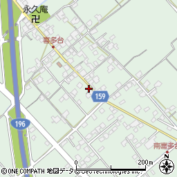 愛媛県西条市喜多台66周辺の地図