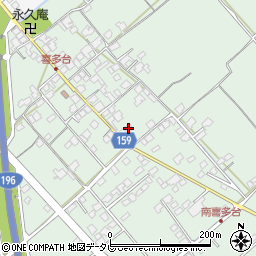 愛媛県西条市喜多台182周辺の地図