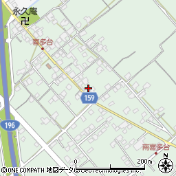 愛媛県西条市喜多台181周辺の地図