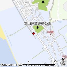 山口県山陽小野田市本山町185-12周辺の地図