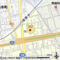 愛媛銀行フジ本郷店 ＡＴＭ周辺の地図