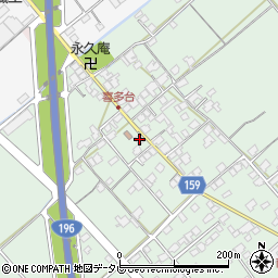 愛媛県西条市喜多台58周辺の地図