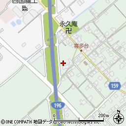 愛媛県西条市喜多台89周辺の地図