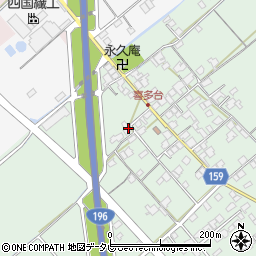 愛媛県西条市喜多台38周辺の地図