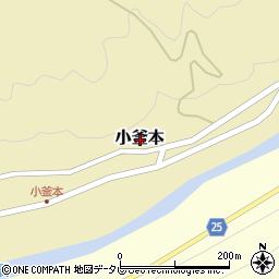 和歌山県日高郡日高川町小釜本周辺の地図