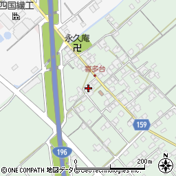 愛媛県西条市喜多台50周辺の地図