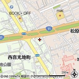 株式会社西村塗料店　新居浜営業所周辺の地図