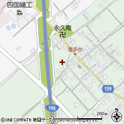 愛媛県西条市喜多台40周辺の地図