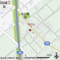 愛媛県西条市喜多台48周辺の地図