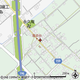 愛媛県西条市喜多台230周辺の地図