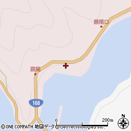奈良県吉野郡十津川村平谷606周辺の地図