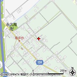 愛媛県西条市喜多台周辺の地図