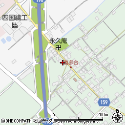 愛媛県西条市喜多台47周辺の地図