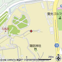 愛媛県西条市船屋甲53周辺の地図