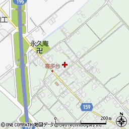 愛媛県西条市喜多台227周辺の地図