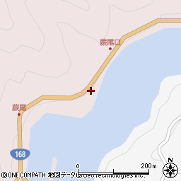 奈良県吉野郡十津川村平谷697周辺の地図