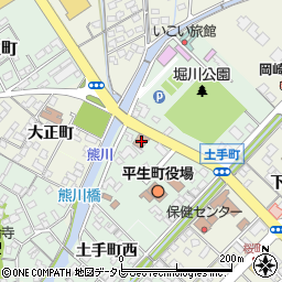 平生郵便局周辺の地図