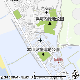 山口県山陽小野田市本山町188周辺の地図