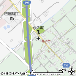 愛媛県西条市喜多台4周辺の地図