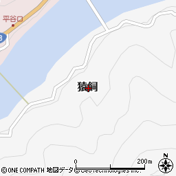 奈良県吉野郡十津川村猿飼周辺の地図